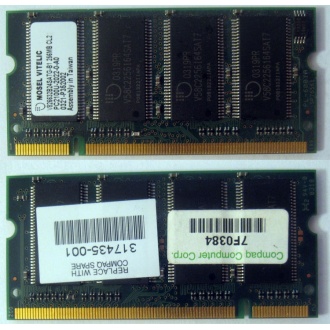 Модуль памяти 256MB DDR Memory SODIMM в Железнодорожном, DDR266 (PC2100) в Железнодорожном, CL2 в Железнодорожном, 200-pin в Железнодорожном, p/n: 317435-001 (для ноутбуков Compaq Evo/Presario) - Железнодорожный